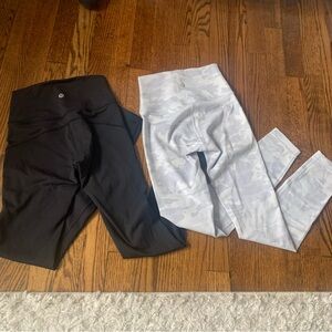SOLD!! Lululemon legging bundle 2 pair Sz 2